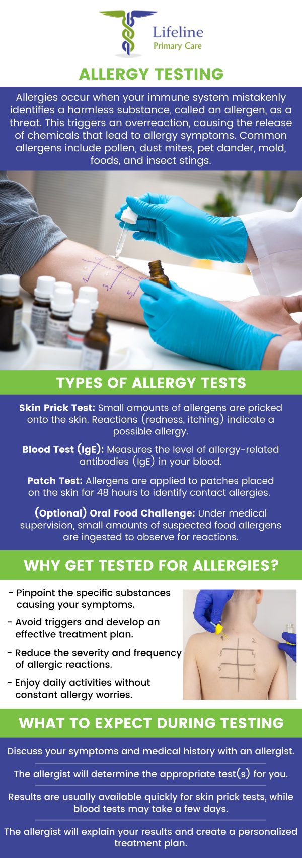 Allergy testing is a diagnostic tool used to identify specific allergens—substances like pollen, pet dander, or certain foods—that trigger an allergic reaction. Our experienced providers use accurate testing methods to give you clear results, so you can manage your symptoms and improve your well-being. For more information, contact us or request an appointment online. We have convenient locations to serve you in Lilburn Main, Lilburn Extension, Lilburn - Snellville, Norcross, Sandy Springs, Stone Mountain, Duluth, Clarkston, and Suwanee GA. Allergy testing is a diagnostic tool used to identify specific allergens—substances like pollen, pet dander, or certain foods—that trigger an allergic reaction. Our experienced providers use accurate testing methods to give you clear results, so you can manage your symptoms and improve your well-being. For more information, contact us or request an appointment online. We have convenient locations to serve you in Lilburn Main, Lilburn Extension, Lilburn - Snellville, Norcross, Sandy Springs, Stone Mountain, Duluth, Clarkston, and Suwanee GA.