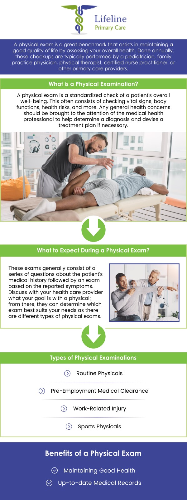 Common questions asked by patients: What is an annual physical exam and why is it important? How often should I schedule an annual physical exam? What should I expect during an annual physical exam? What conditions are commonly screened for during an annual physical exam? For more information, contact us or request an appointment online. We have convenient locations to serve you. We serve patients from Lilburn Main GA, Lilburn Extension GA, Lilburn - Snellville GA, Norcross GA, Sandy Springs GA, Stone Mountain GA, Duluth GA, Clarkston GA, Suwanee GA, Tucker GA, Alpharetta GA, Sugar Hill GA, Scottdale GA, Decatur GA, Doraville GA, Dunwoody GA, Roswell GA, Chamblee GA, Redan GA, Gresham Park GA, Johns Creek GA, Buford GA, and surrounding cities.