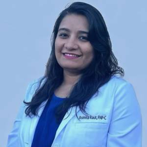 Asmita Raut, FNP-C at Lifeline Primary Care in Lilburn Main, Lilburn Main Extension, Lilburn - Snellville, Norcross, Sandy Springs, Stone Mountain, Duluth, Clarkston, and Suwanee GA
