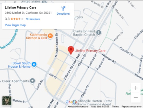 Get Directions to Lifeline Primary Care in Clarkston, GA
