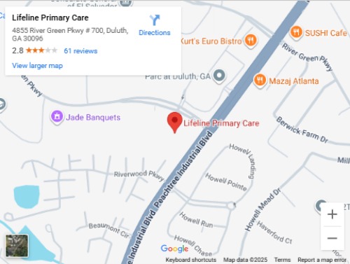 Get Directions to Lifeline Primary Care in Duluth, GA