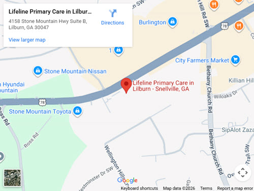 Get Directions to Lifeline Primary Care in Lilburn - Snellville, GA