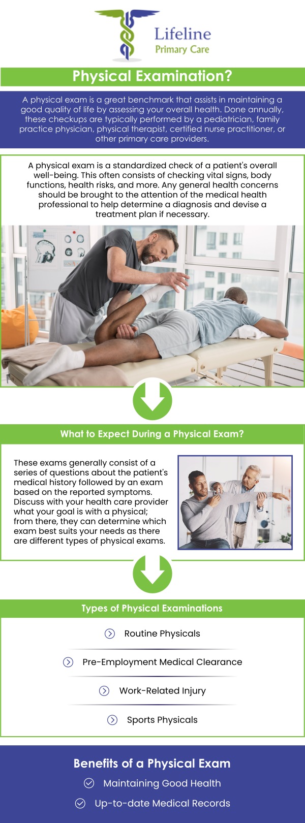 Common questions asked by patients: What is an annual physical exam and why is it important? How often should I schedule an annual physical exam? What should I expect during an annual physical exam? What conditions are commonly screened for during an annual physical exam? Contact Lifeline Primary Care today or schedule an appointment or to learn more about our foreign body removal services. We are conveniently located at8095 Roswell Road, Suite A, Sandy Springs, GA 30350. We serve patients from Sandy Springs GA, Dunwoody GA, Roswell GA, Chamblee GA, Brookhaven GA, Norcross GA, Doraville GA, and surrounding areas.